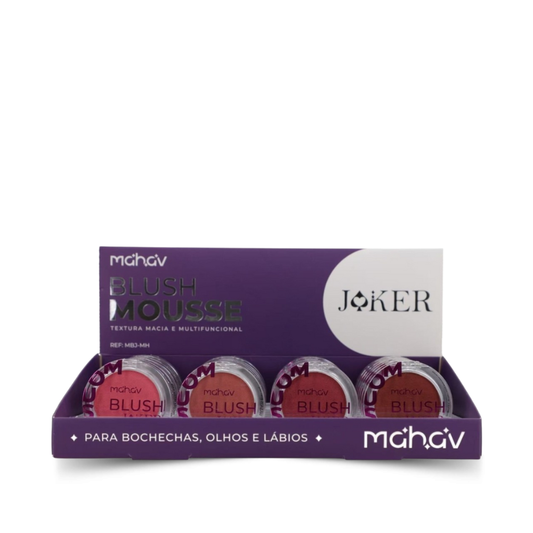 Blush Mousse Joker Mahav – Box com 24 Unidades
