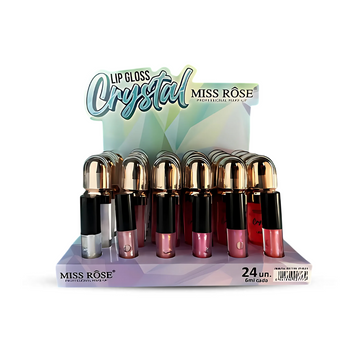Lip Gloss Crystal – Box com 24 Unidades