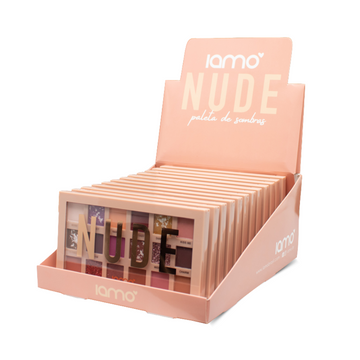 Paleta de Sombras Nude com 12 Cores Iamo – Box com 12 Unidades