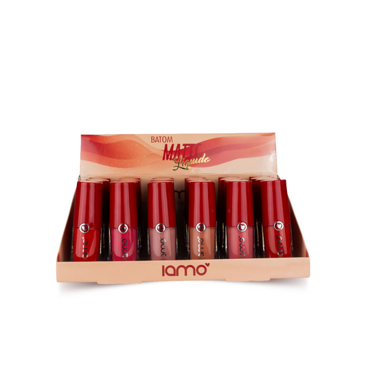 Batom Líquido Matte Iamo – Box com 24 Unidades