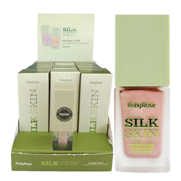 Iluminador Líquido Ruby Rose Silk Skin – Box com 12 Unidades (Radiant Pink)