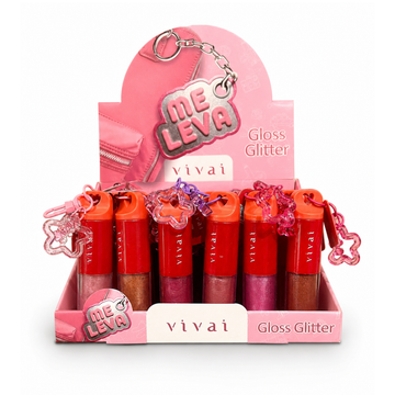 Gloss Glitter Me Leva Vivai – Box com 36 Unidades