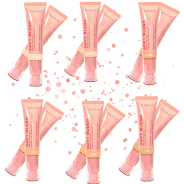 Kit c/ 6 Unidades - Base Líquida Soft Blend G1 | Ruby Rose
