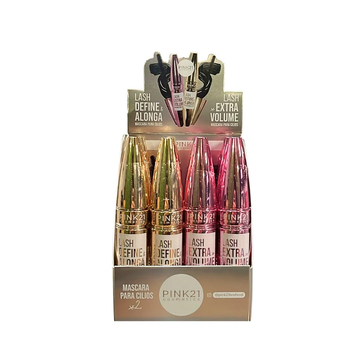 Box Máscara Para Cílios Lash Pink21 Cosmeticos - 12 Unidades