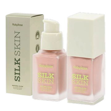 Iluminador Líquido Ruby Rose Silk Skin – Box com 12 Unidades  (Radiant Pink)