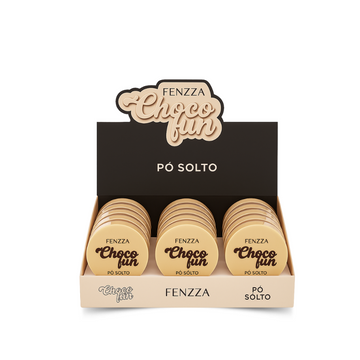 Pó Facial Solto Choco Fun Fenzza – Box com 14 Unidades