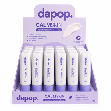 Box Hidratante Calmskin Facial Calmante Dapop - 36 Unidades