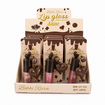 Box Lip Gloss à Prova D'água Bobbi Rara - 12 Unidades