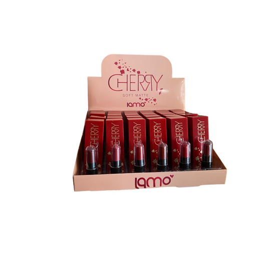 Batom Soft Matte Cherry Iamo – Box com 24 Unidades