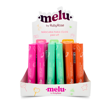 Box c/ 36 Unidades - Máscara Para Cílios Peel Off Melu | Ruby Rose R$ 12,20