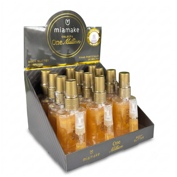 Box Body Glitter Corporal Coleção One Million Mia Make - 12 Unidades