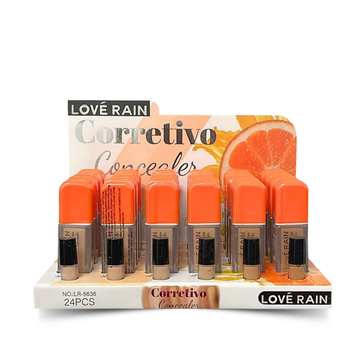 Corretivo Líquido Concealer Love Rain - Box com 24 Unidades