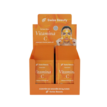 Máscara Facial Perfect Skin Vitamina C Swiss Beauty – Box com 60 Unidades
