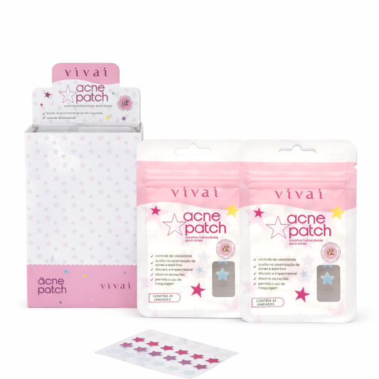 Acne Patch Curativo Hidrocoloide Vivai – Box com 24 Unidades