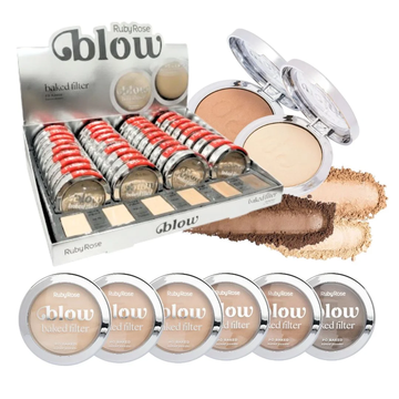 Pó Compacto Baked Filter Blow Ruby Rose – Box com 36 Unidades