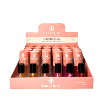 Brilho Labial Lua & Neve – Box com 24 Unidades