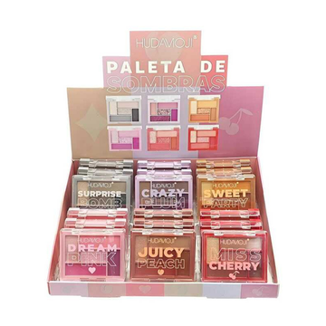 Paleta de Sombras 5 Cores Hudamoji – Box com 24 Unidades