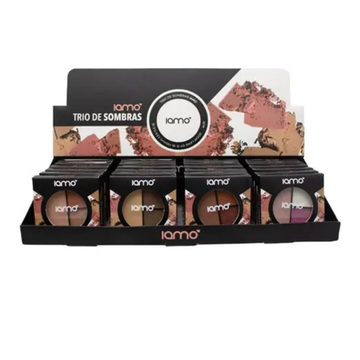 Box C/ 24 Unidades Paleta Trio De Sombras Iamo R$: 7,90
