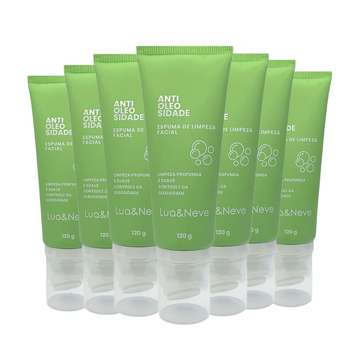 Espuma de Limpeza Facial Antioleosidade Lua & Neve – Box com 12 Unidades