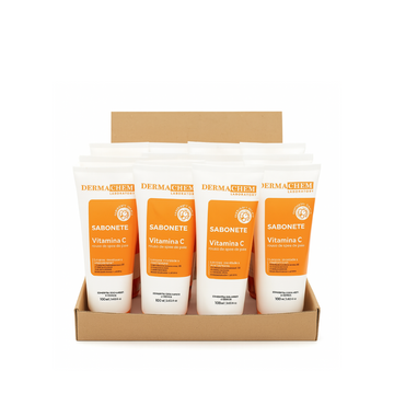 Sabonete Facial Dermachem Vitamina C Antiacne e Anti-idade 100g – Box com 12 Unidades