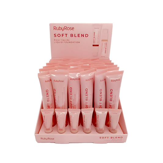 Base Líquida Soft Blend Ruby Rose – Box com 36 Unidades (G1)
