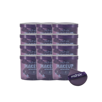 Esponja de Maquiagem Cushion Mahav – Box com 12 Unidades