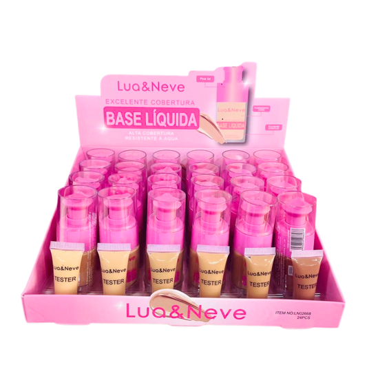 Box Base Líquida Excelente Cobertura Lua & Neve - 24 Unidades