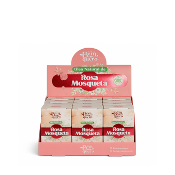 Óleo de Rosa Mosqueta 100% Puro Bem Me Quero 10ml – Box com 12 Unidades