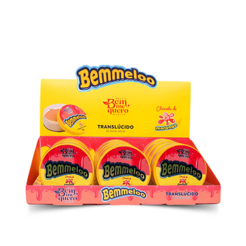 Pó Facial Translúcido Bemmeloo Fragrância Morango – Box com 12 Unidades