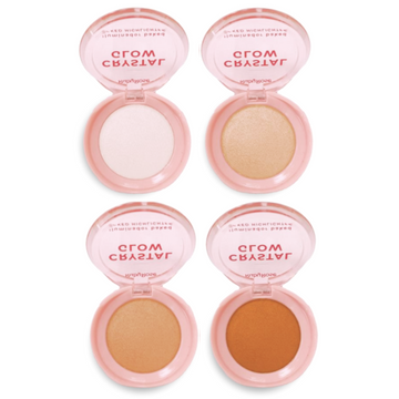 Kit c/ 4 Unidades - Iluminador Baked Highlighter Crystal Glow G1 | Ruby Rose (R$ 13,00)