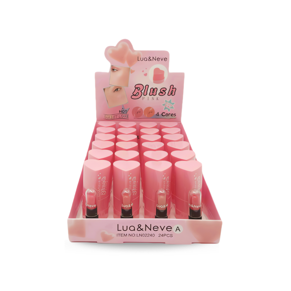Blush Pink Coração Lua & Neve – Box com 24 Unidades