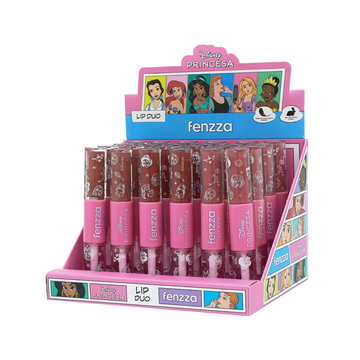 Box C/ 24 Unidades Lip Duo Princesa Fenzza R$: 11,40