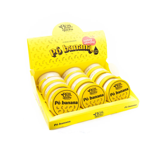 Pó Finalizador Banana Ultra Fino Bem Me Quero Bella Makeup – Box com 12 Unidades