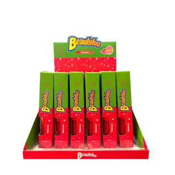 Box C/ 36 Unidades Gloss Labial Beautyloo Melancia Face Beautiful R$: 6,60