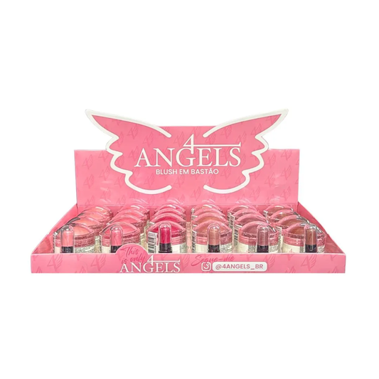Box Blush em Bastão Bolinha 4 Angels - 24 Unidades