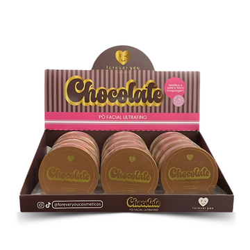 Pó Facial Ultrafino Forever You Chocolate Finalizador – Box com 12 Unidades
