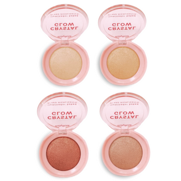 Kit c/ 4 Unidades - Iluminador Baked Highlighter Crystal Glow G2 | Ruby Rose (R$ 13,00)