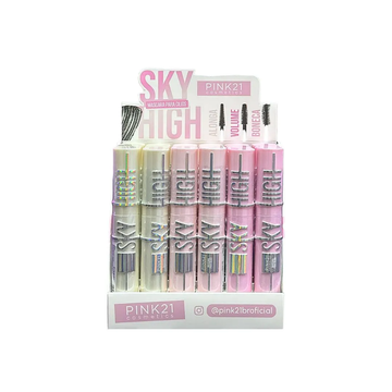 Box Máscara de Cílios Sky Hight Pink21 Cosmeticos - 24 Unidades