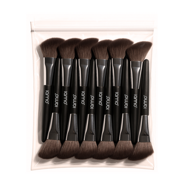 Pincel Diagonal para Blush Iamo Profissional – Box com 12 Unidades