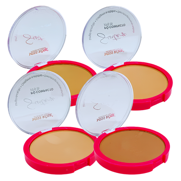 Kit C/ 04 Unidades Pó Compacto FPS15 Sinta-se Miss Rôse R$: 8,68