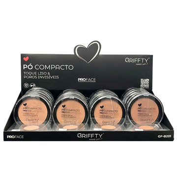Pó Compacto Pro Face Griffty – Box com 24 Unidades (Box B)