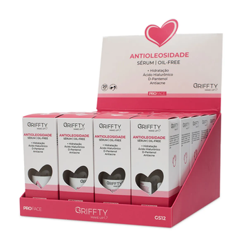 Sérum Facial Antioleosidade Oil-Free Griffty – Box com 20 Unidades