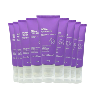 Espuma de Limpeza Facial Demaquilante Lua & Neve – Box com 12 Unidades
