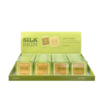 Box C/ 36 Unidades Pó Compacto Baked Light Finish Silk Skin Ruby Rose R$: