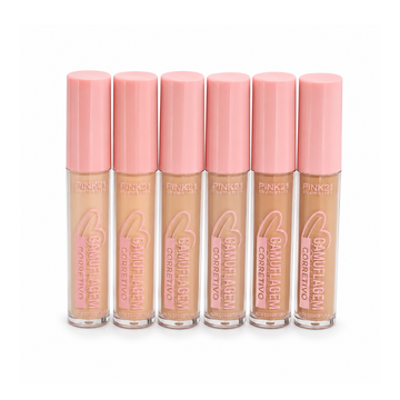 Kit Corretivo Alta Cobertura Camuflagem Pink21 Cosmeticos - 06 Unidades