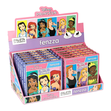 Paleta de Sombras Princesa Fenzza – Box com 12 Unidades