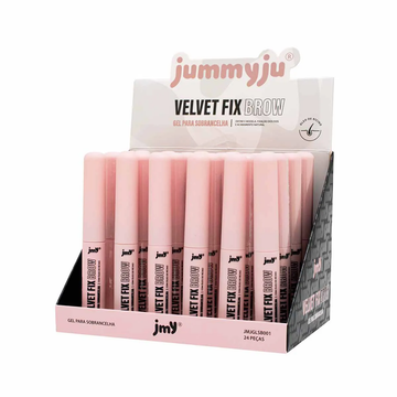 Gel para Sobrancelha Velvet Fix Brow Jummyju – Box com 24 Unidades