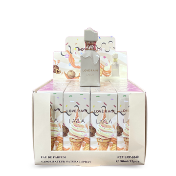Box Eau de Parfum Layla Love Rain - 12 Unidades