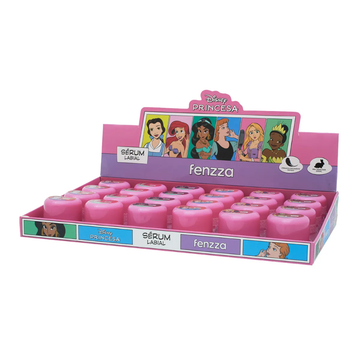 Box C/ 24 Unidades Sérum Labial Princesa Fenzza R$: 6,89