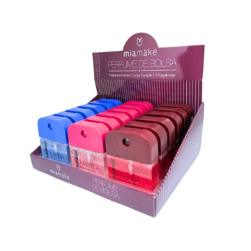 Box Perfume De Bolsa Mia Make - 18 Unidades